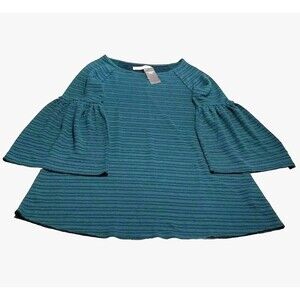 Abercrombie Fitch XS Mini Beach Dress Green Stripe Stretch Flare Retro BNWT Boho